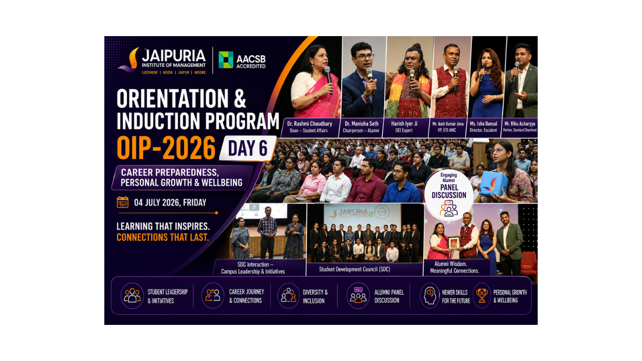 Day 6 of the Orientation & Induction Program (OIP) 2026–28: Inspiring Career Preparedness Through Alumni Wisdom, Inclusion & Personal Growth