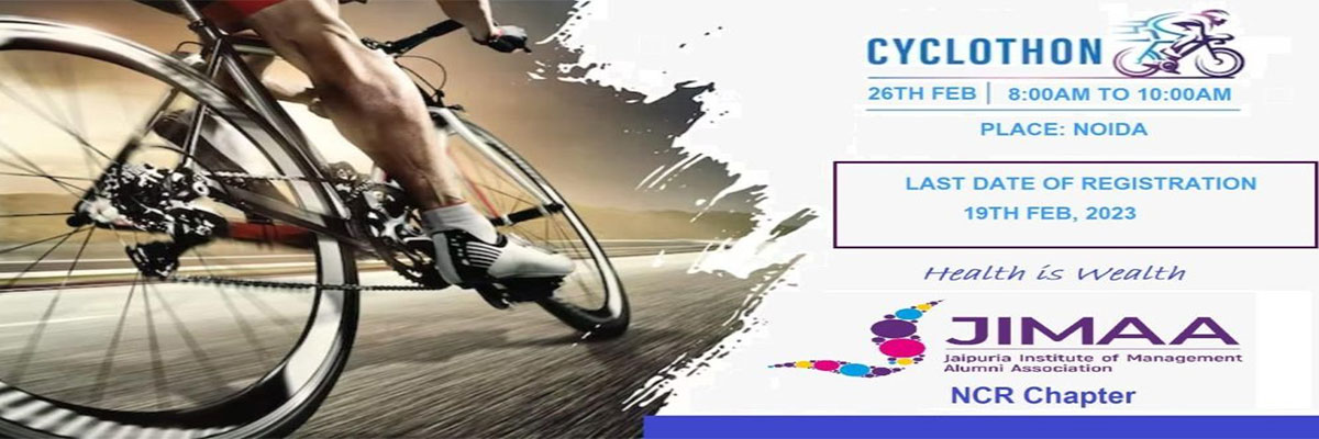 “Cyclothon”-Health Awareness Camp Delhi Chapter of Jaipuria Institute of Management, Lucknow